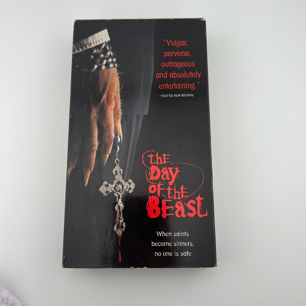 The Day of the Beast VHS 1995 Horror Cult Trimark VM6862 Dubbed English Rare
